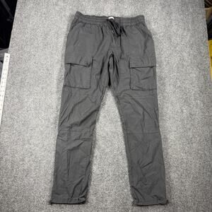 PacSun Cargo Pants Mens XL Gray Drawstring Elastic Waist Utility Casual
